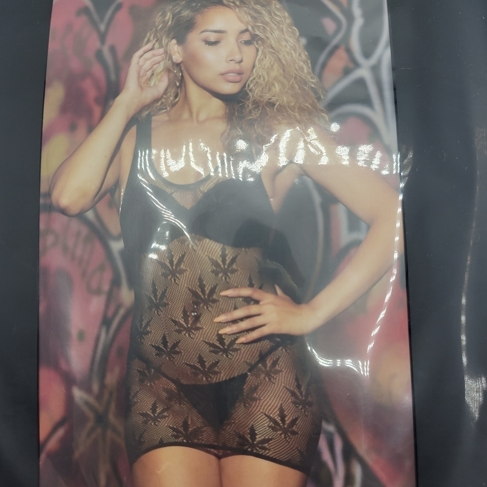 NWB High Demand slip over netting dress under garment not included